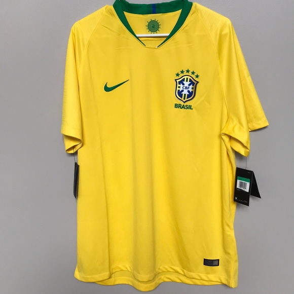 Nike Brazil 2018 Stadium Home Soccer Jersey - Picture 2 of 9
